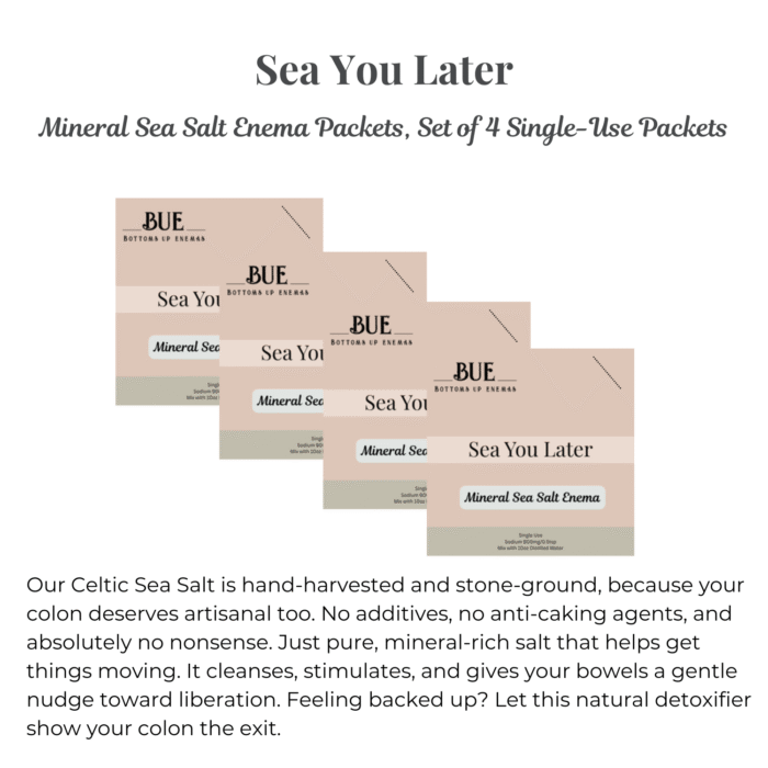 BUE Celtic Sea Salt Single Use Packets, Set of 4