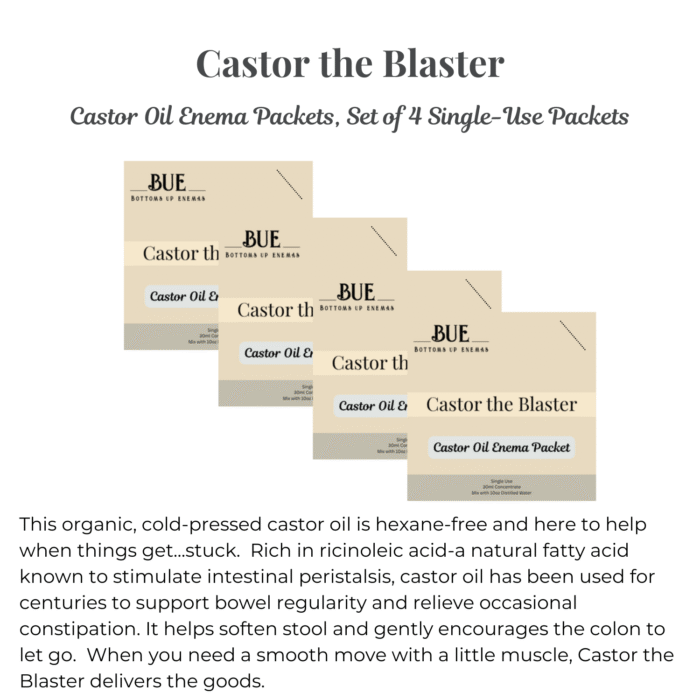 BUE Castor Oil Enema Packet, Set of 4