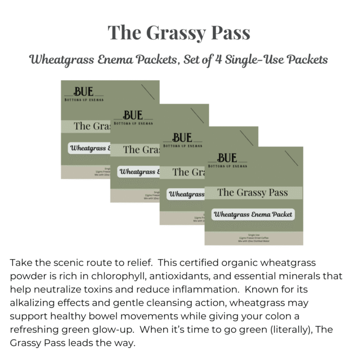 BUE Wheatgrass Enema Packet, Set of 4